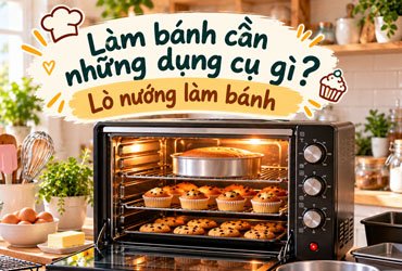 Hình minh họa bài viết lò nướng làm bánh
