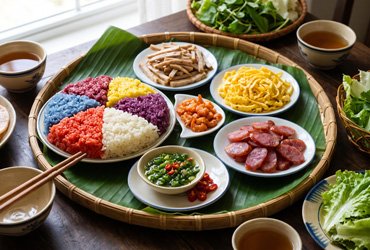Xôi ngũ sắc